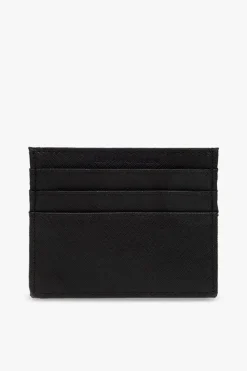 Emporio Armani CZARNY Etui na karty z logo