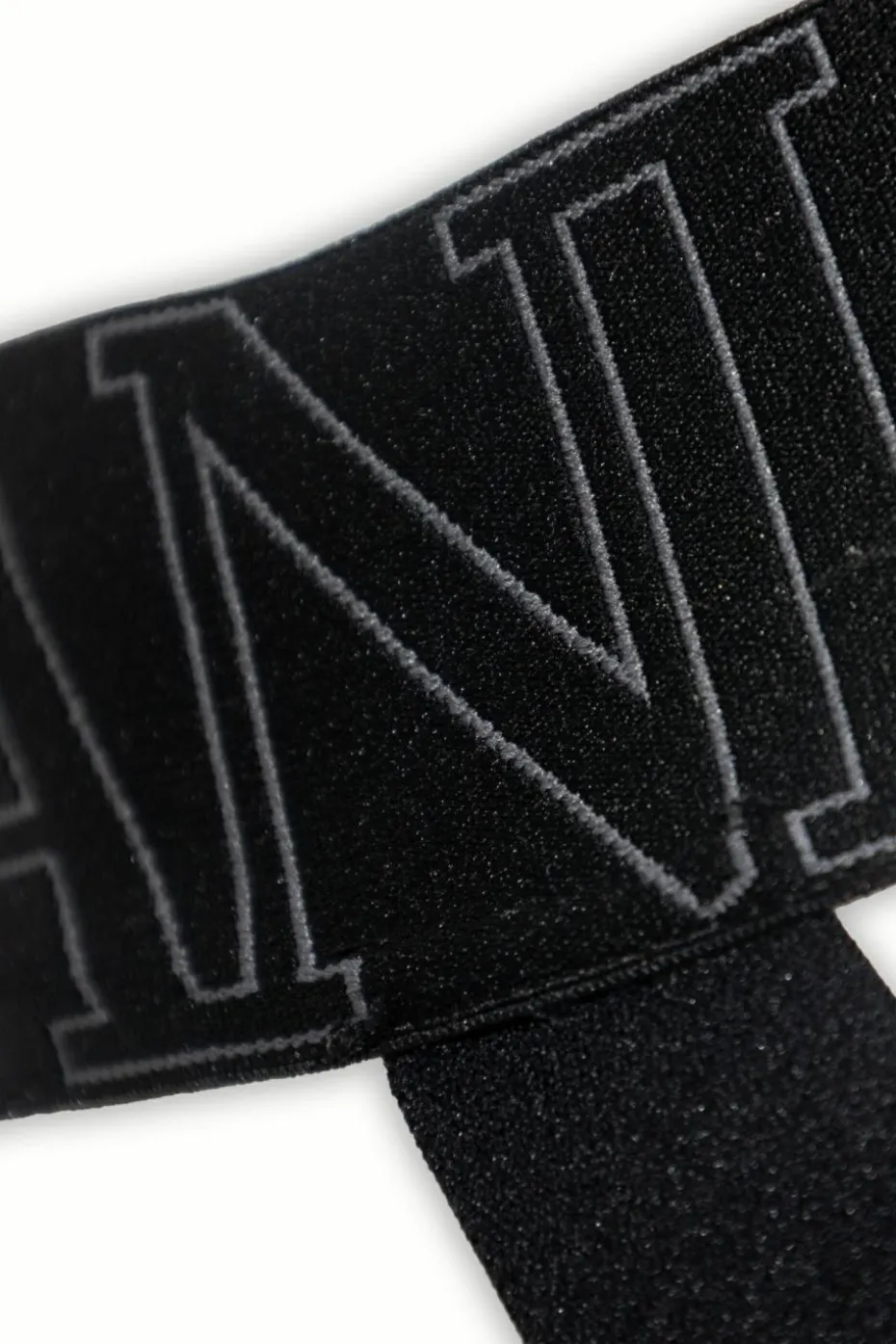 Emporio Armani CZARNY Jackstrap z logo