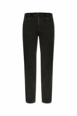 Emporio Armani CZARNY Jeansy z nogawkami o prostym kroju