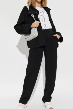 Emporio Armani CZARNY Kurtka ze stójką