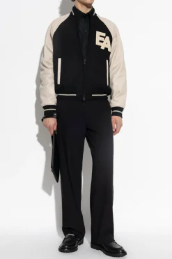 Emporio Armani CZARNY Kurtka typu `bomber`