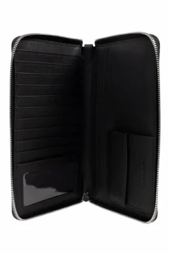 Emporio Armani CZARNY Portfel z logo