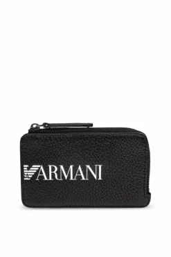 Emporio Armani CZARNY Saszetka z logo