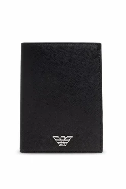 Emporio Armani CZARNY Składne etui na dokumenty
