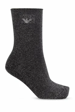 Emporio Armani CZARNY Skarpety z logo