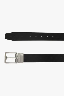 Emporio Armani CZARNY Skórzany pasek