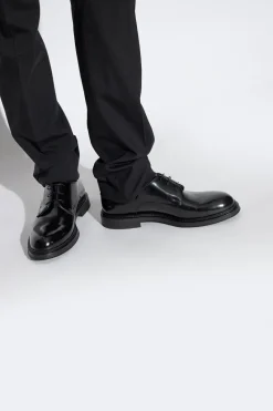 Emporio Armani CZARNY Skórzane buty typu ‘derby’