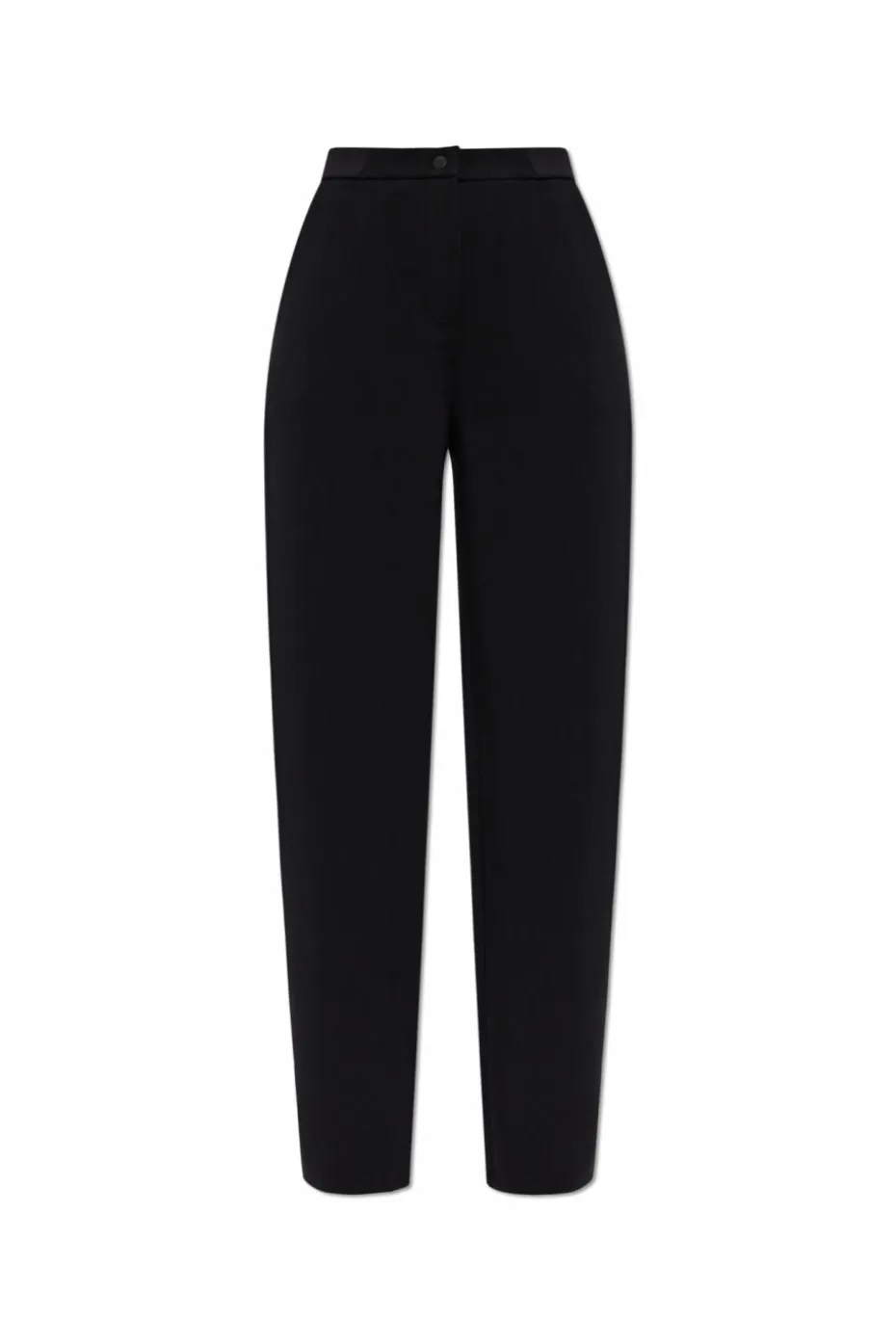 Emporio Armani CZARNY Spodnie z logo