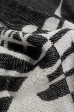 Emporio Armani CZARNY Szal z logo