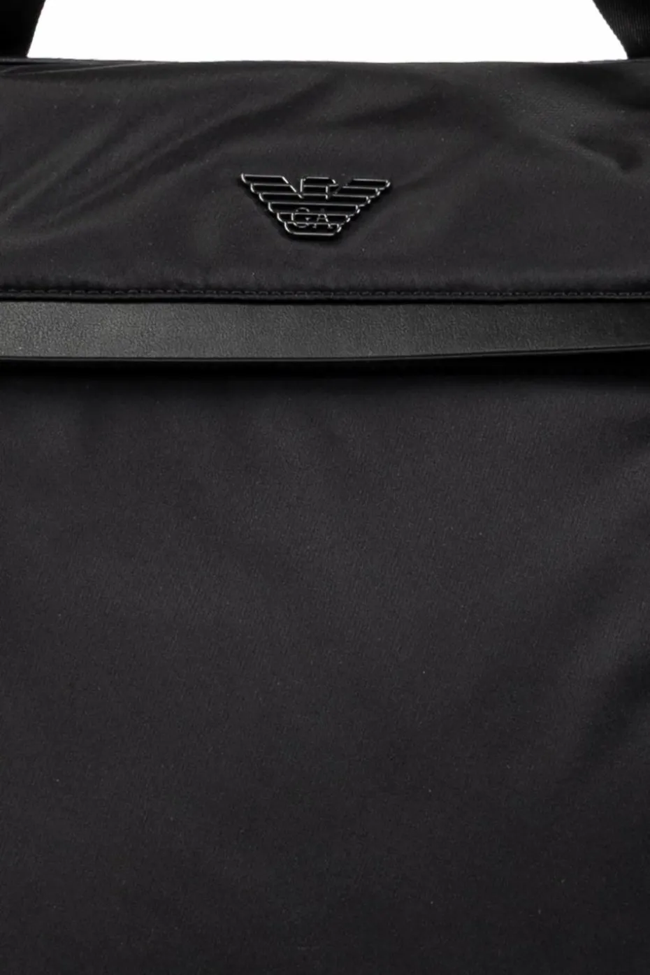 Emporio Armani CZARNY Torba do ręki z logo