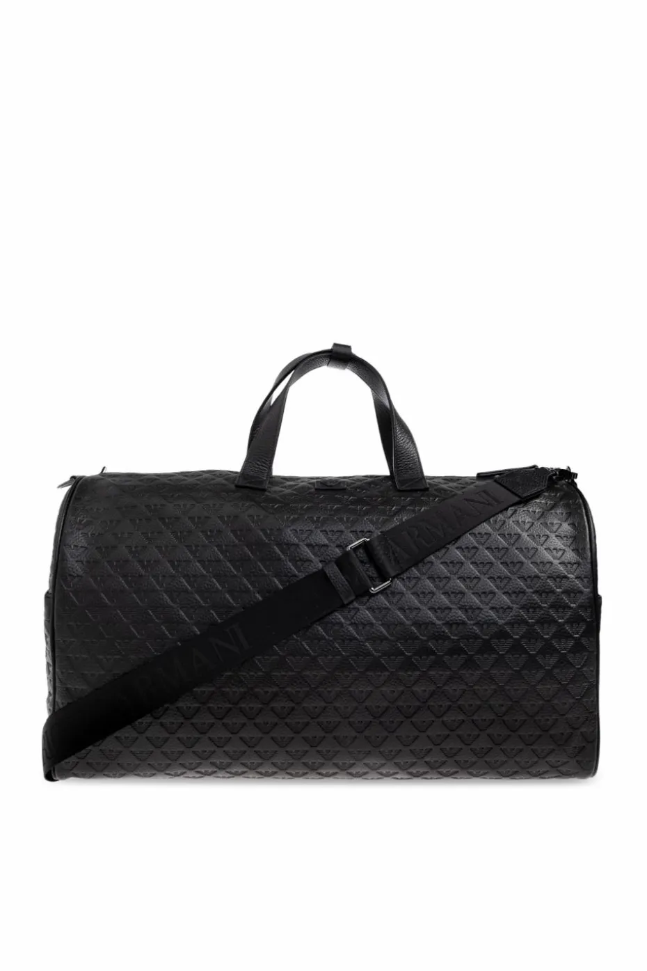 Emporio Armani CZARNY Torba podręczna z monogramem