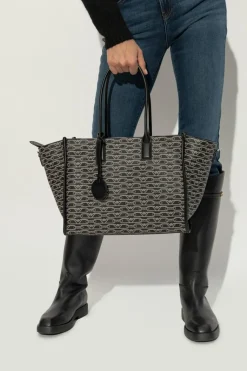 Emporio Armani CZARNY Torba typu `shopper` z monogramem