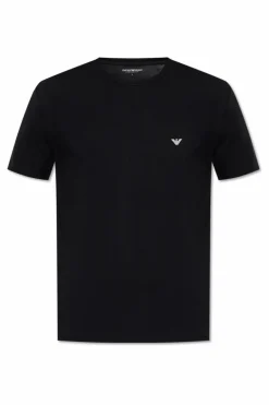 Emporio Armani CZARNY T-shirt bieliźniany