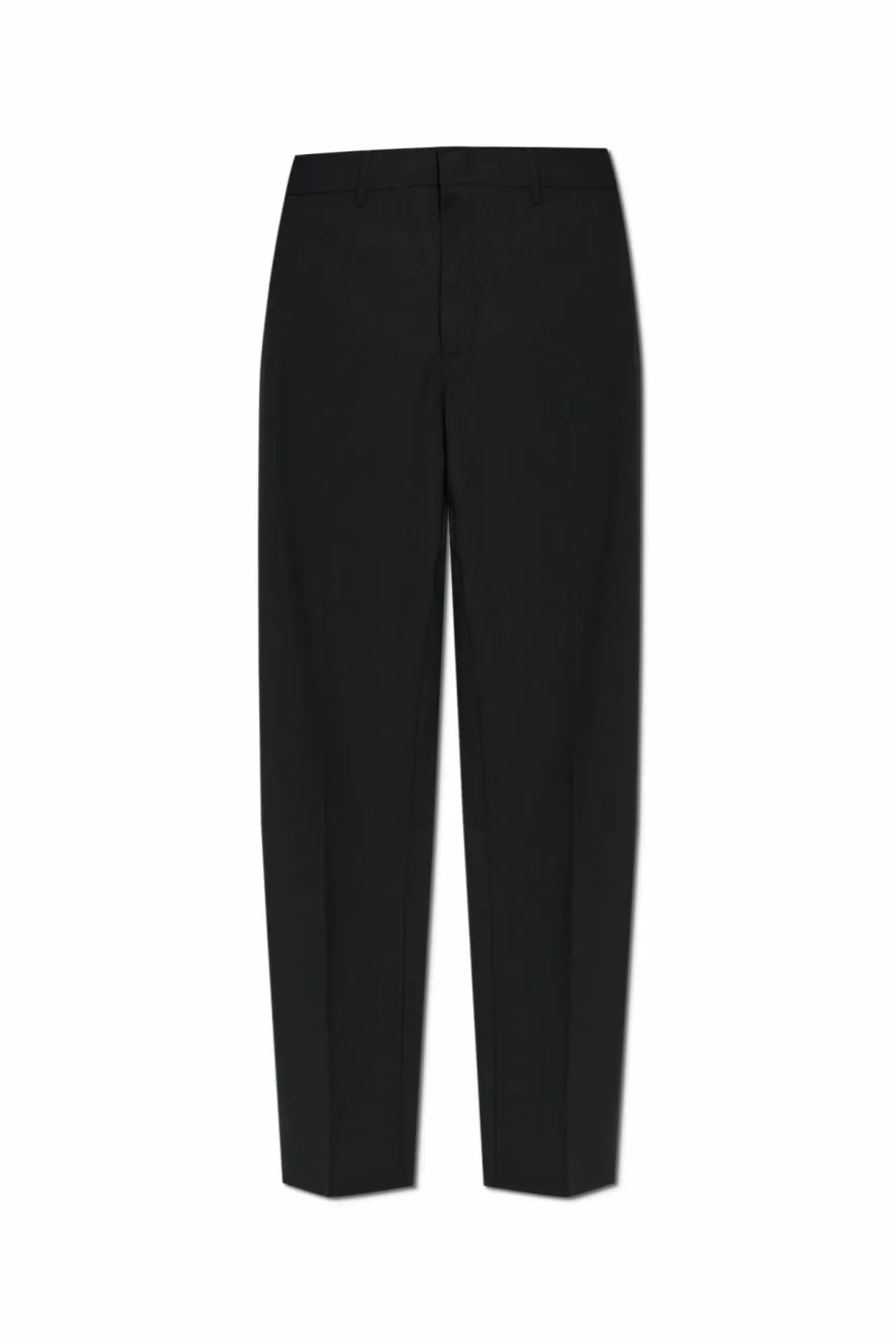 Emporio Armani CZARNY Wełniane spodnie w kant