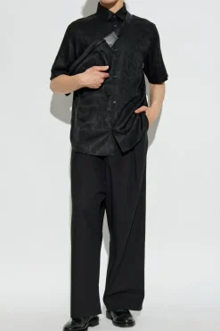 Emporio Armani CZARNY Wzorzysta koszula