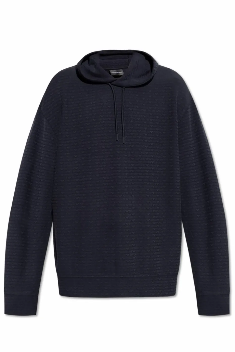 Emporio Armani GRANATOWY Bluza z logo