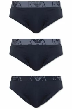 Emporio Armani GRANATOWY Trójpak slipów