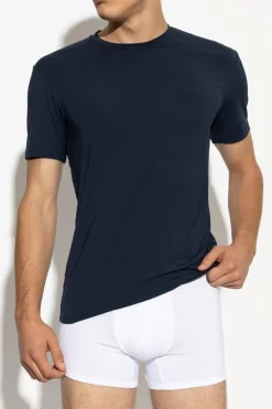 Emporio Armani GRANATOWY T-shirt bieliźniany