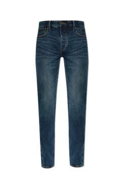 Emporio Armani GRANATOWY Jeansy `J75` typu `slim fit`