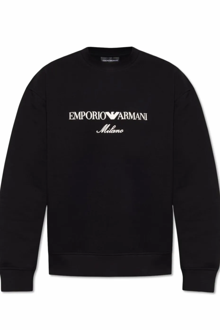 Emporio Armani GRANATOWY Bluza z logo