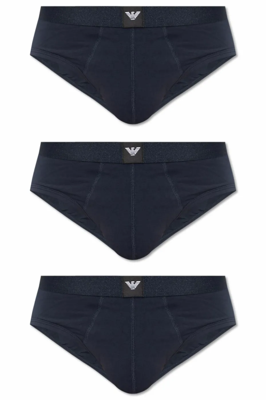 Emporio Armani GRANATOWY Trójpak slipów