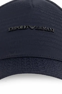 Emporio Armani GRANATOWY Czapka z daszkiem