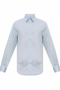 Emporio Armani jasnoniebieski Bawełniana koszula