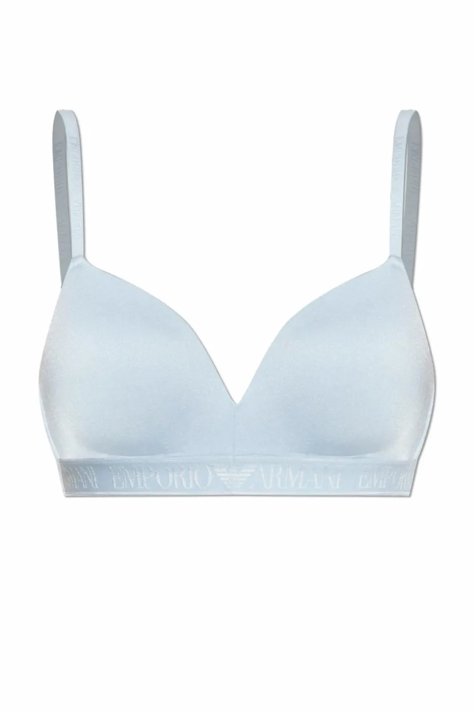 Emporio Armani jasnoniebieski Biustonosz z kolekcji `Sustainability`