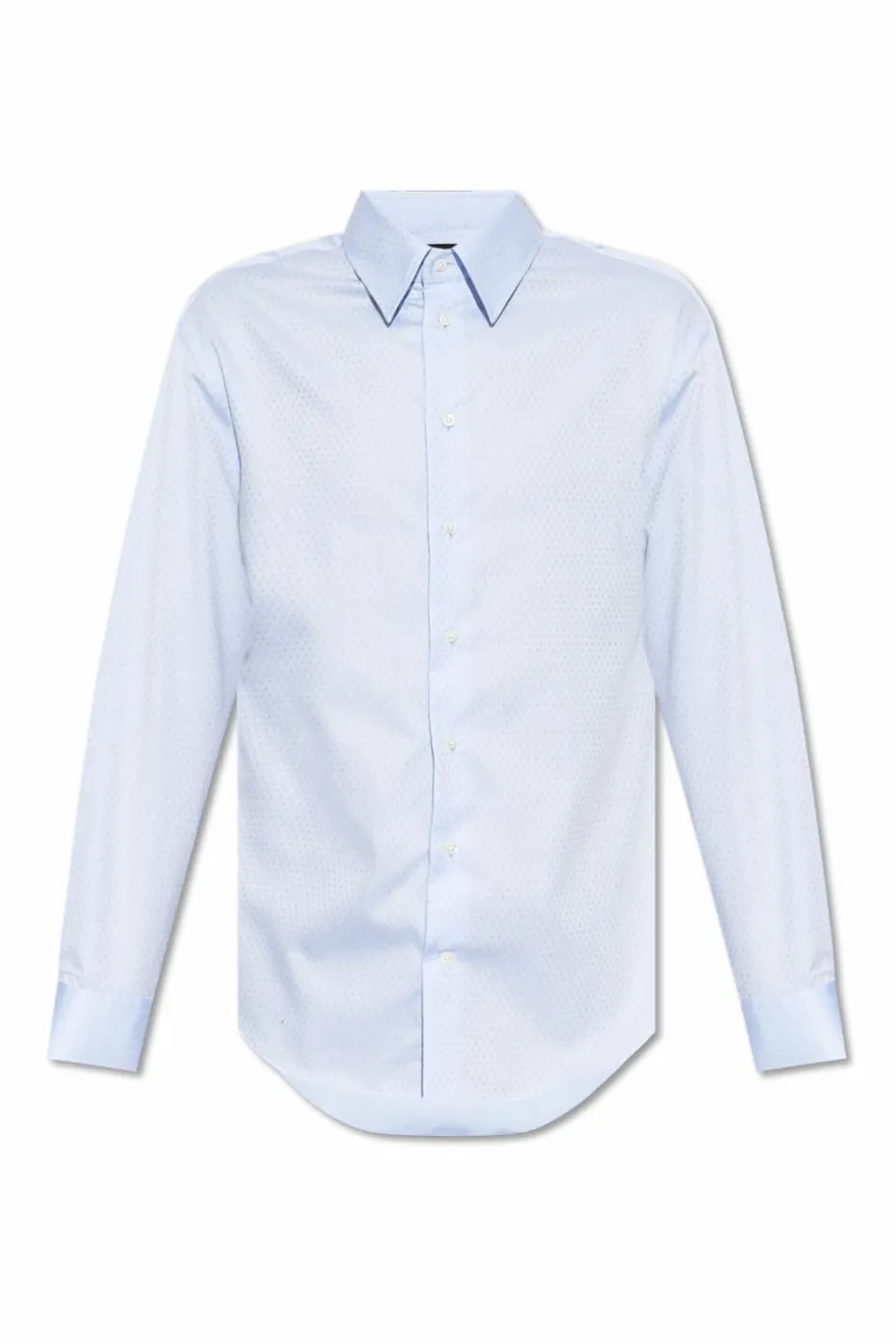 Emporio Armani jasnoniebieski Bawełniana koszula