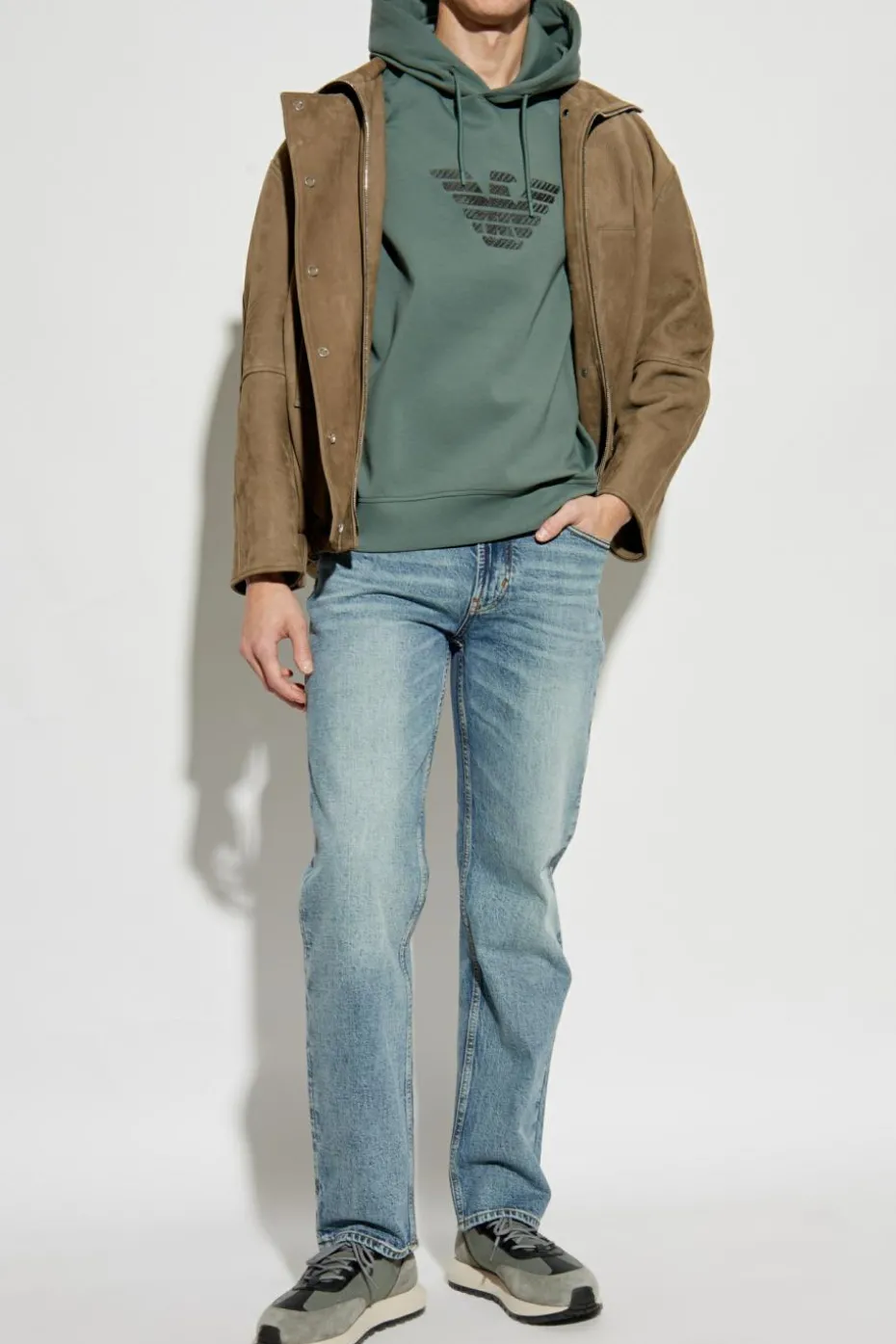 Emporio Armani NIEBIESKI Jeansy ze zwężanymi nogawkami