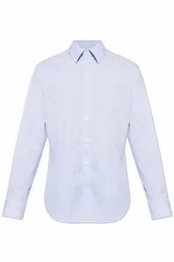 Emporio Armani NIEBIESKI Koszula ze wzorem w prążki