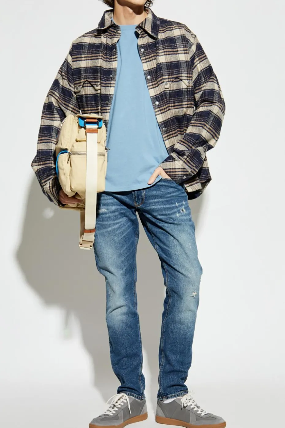 Emporio Armani NIEBIESKI Jeansy typu `slim fit`