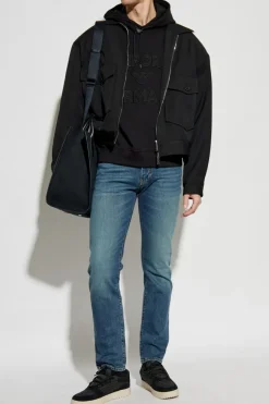 Emporio Armani NIEBIESKI Jeansy ze zwężanymi nogawkami