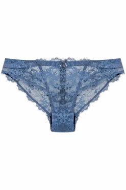 Emporio Armani NIEBIESKI Koronkowe figi