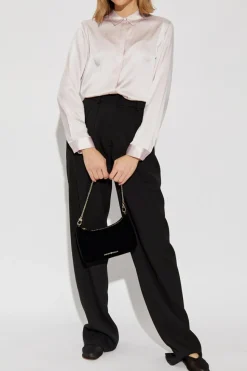 Emporio Armani RÓŻOWY Jedwabna koszula.
