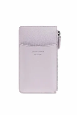 Emporio Armani RÓŻOWY Portfel z kieszenią na telefon
