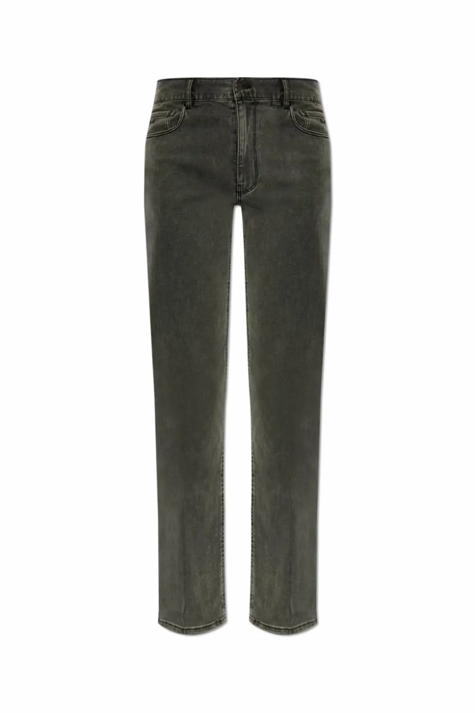 Emporio Armani SZARY Jeansy z nogawkami o prostym kroju