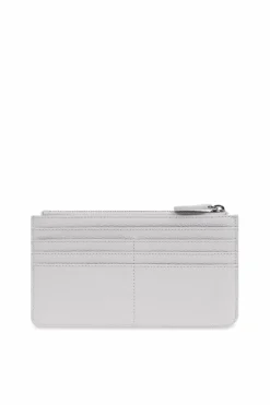 Emporio Armani SZARY Skórzany portfel