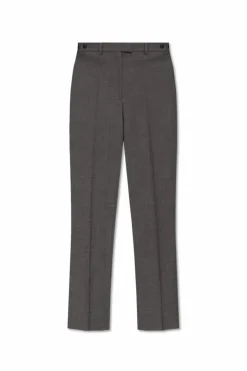Emporio Armani SZARY Spodnie w kant