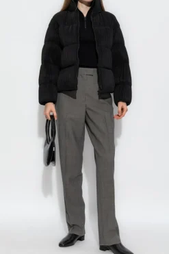 Emporio Armani SZARY Spodnie w kant