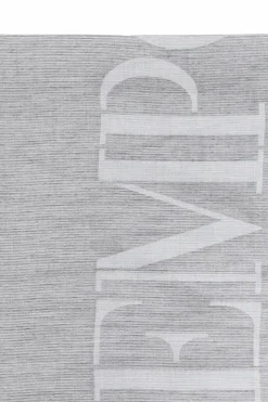 Emporio Armani SZARY Szal z logo