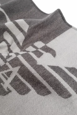 Emporio Armani SZARY Szal z logo