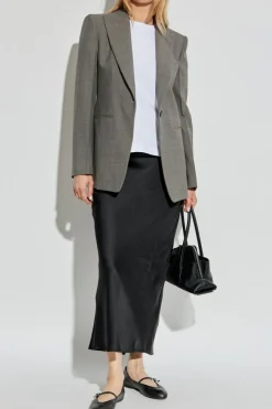 Emporio Armani SZARY wełniana marynarka