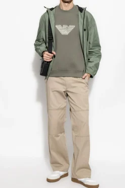 Emporio Armani ZIELONY Bluza z logo
