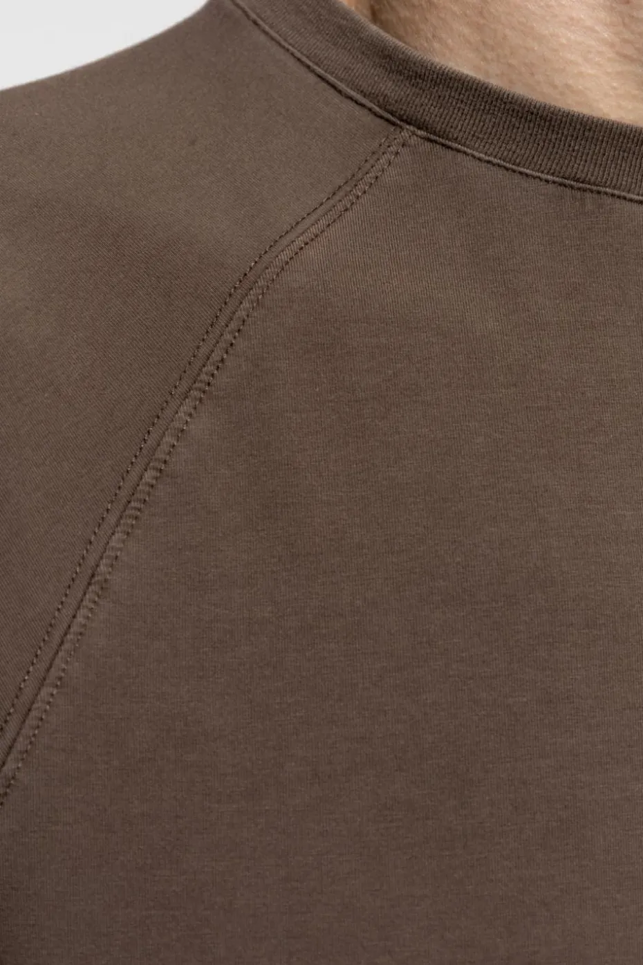 ENTIRE STUDIOS BRĄZOWY Bawełniany t-shirt