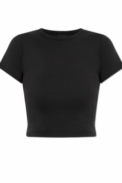 ENTIRE STUDIOS CZARNY T-shirt `Micro Waffle`