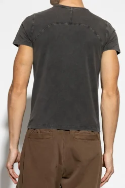 ENTIRE STUDIOS SZARY Bawełniany t-shirt