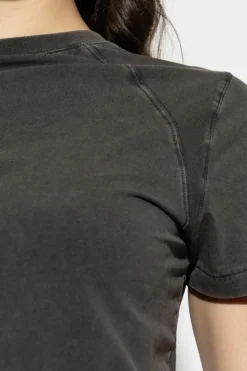 ENTIRE STUDIOS SZARY Bawełniany t-shirt