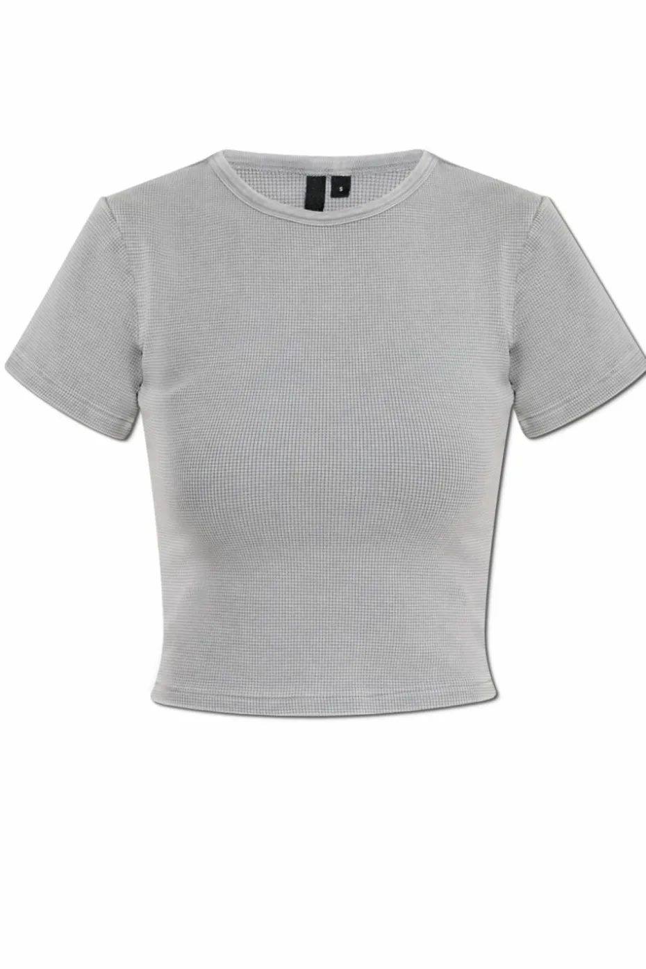 ENTIRE STUDIOS SZARY T-shirt `Micro Waffle`