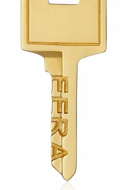 EÉRA ZŁOTY Pojedynczy kolczyk `Key Small`
